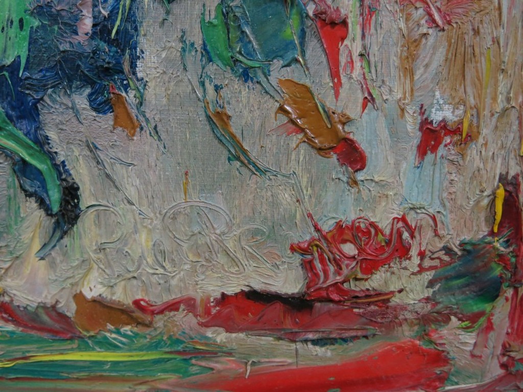 Peter van den Braken: Olieverf op doek, Veldbloemen - Ingelijst (groot) kopen? Bied vanaf 400!