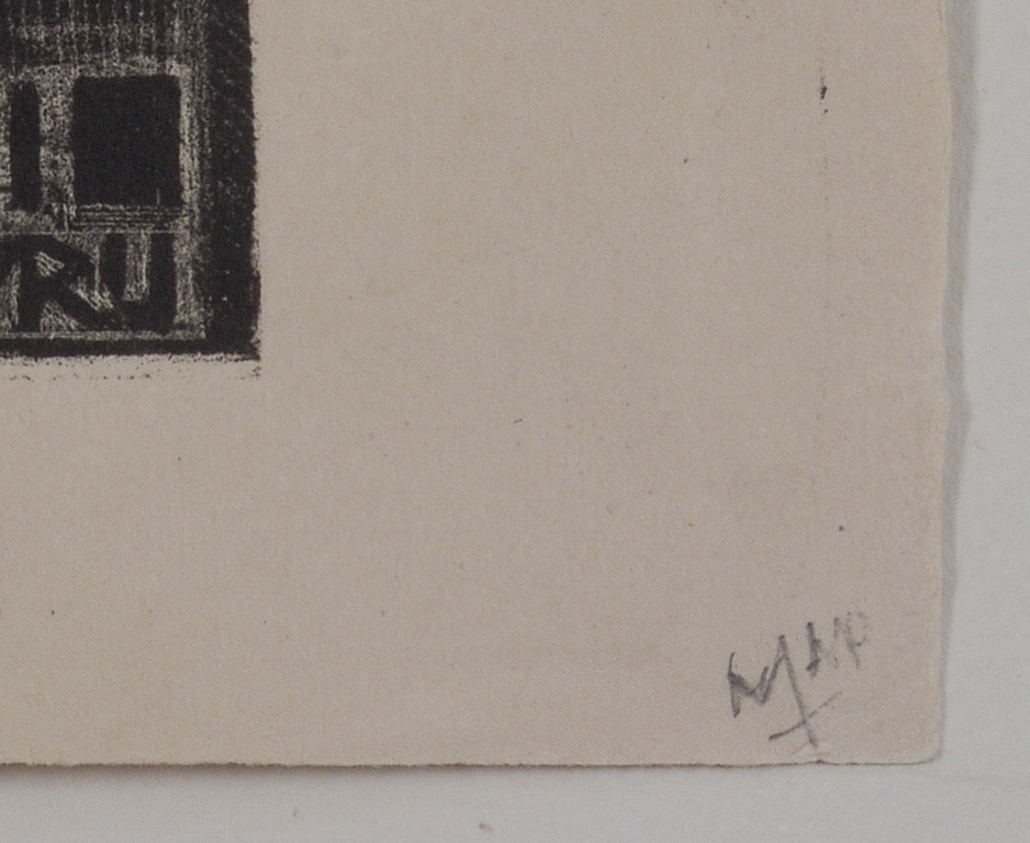 Aart van Dobbenburgh: Litho - De Sphinx in Museum de Lakenhal, Leiden - 1924 kopen? Bied vanaf 55!