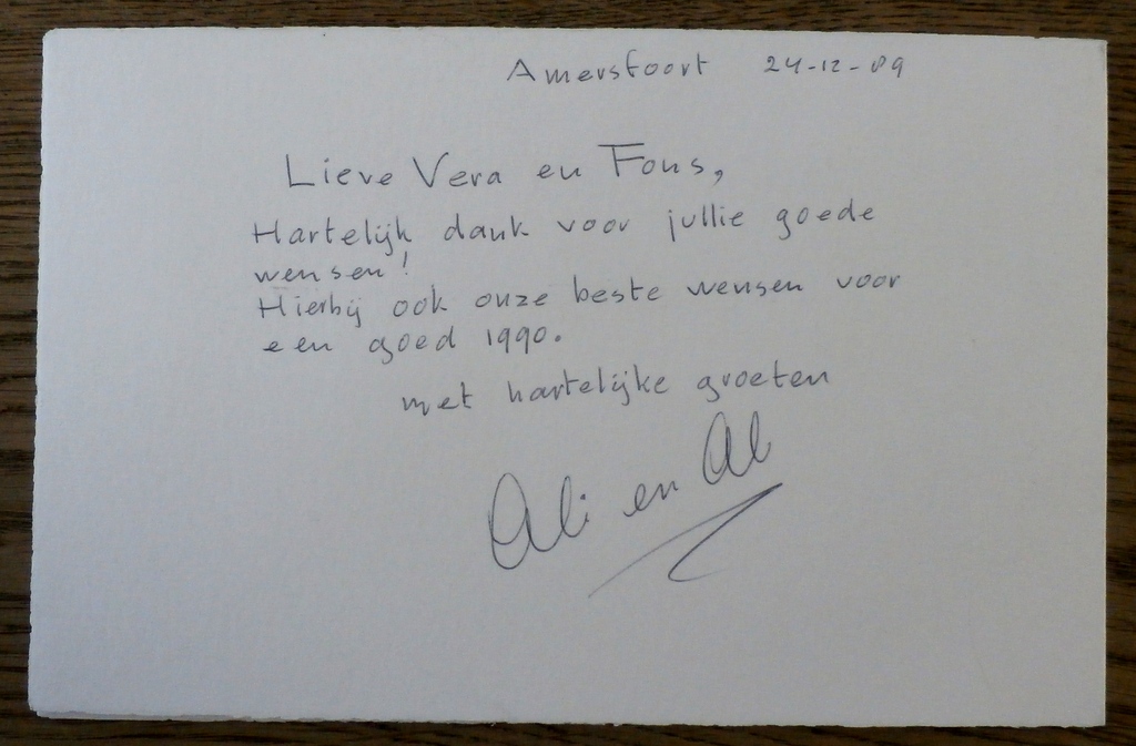 Ab M. - Ets op nieuwjaarskaart: schaatsers - 1989 kopen? Bied vanaf 1!