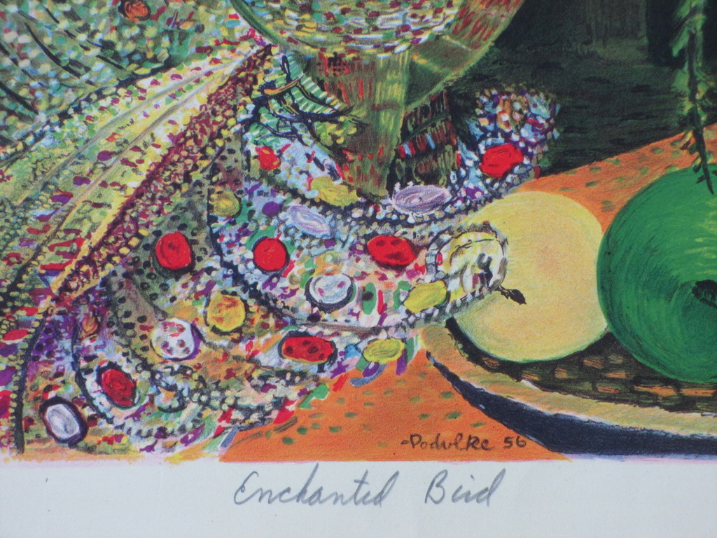 Mike Podulke, Enchanted bird, Kleurenlitho kopen? Bied vanaf 45!