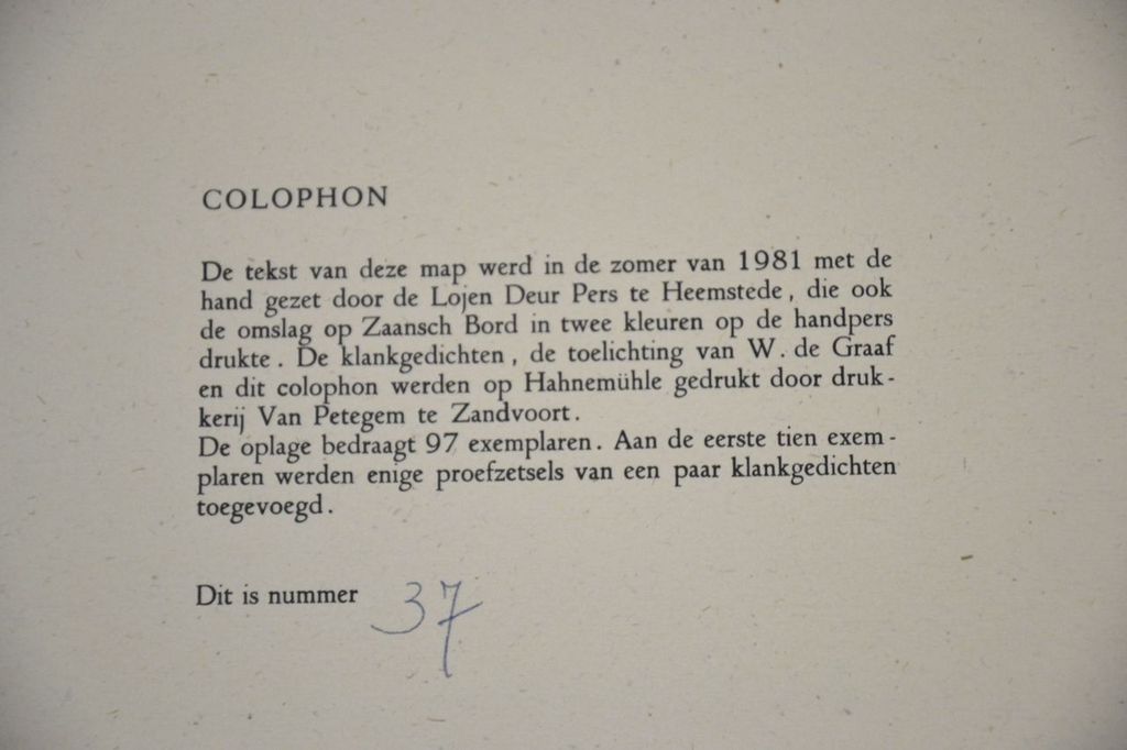 Til Burgman: Map 5 klankgedichten kopen? Bied vanaf 1!