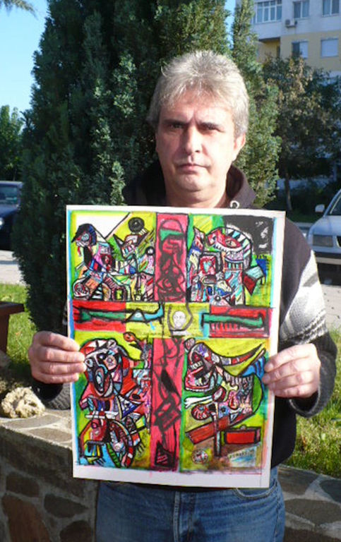 onschuld- gemengde techniek op papier- hand gesigneerd plus certificaat kopen? Bied vanaf 80!