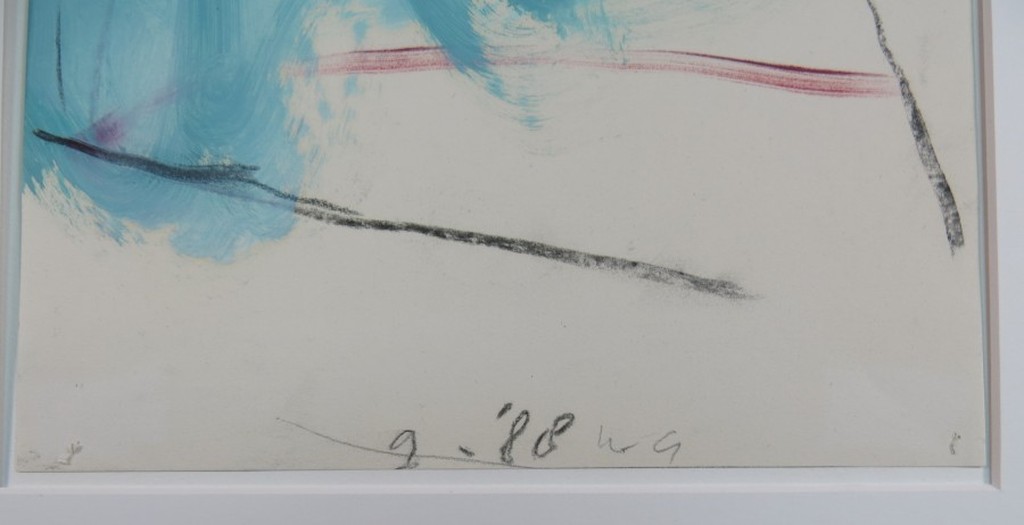 Onbekend gesigneerd: Acryl/Houtskool, Paars/Blauw kopen? Bied vanaf 1!