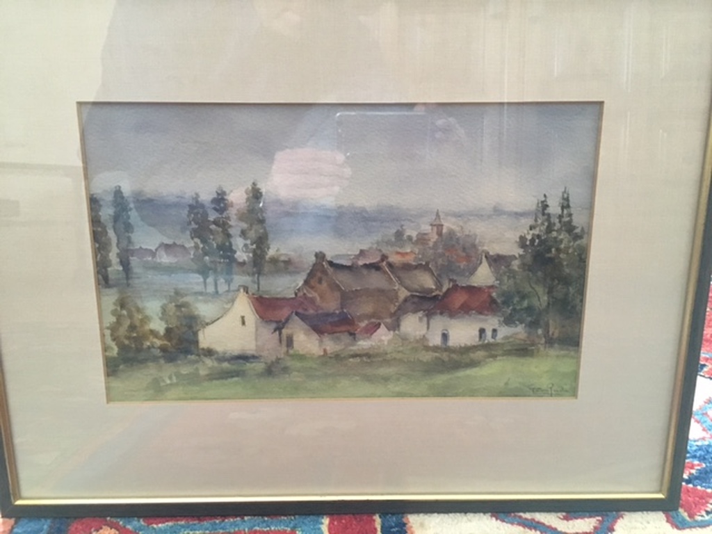 Aquarel Limburgs landschap kopen? Bied vanaf 400!