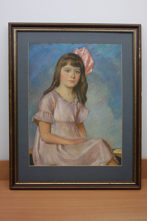 Jelle Troelstra (1891-1979) (Bergense school) - pastel - portret van een meisje kopen? Bied vanaf 175!