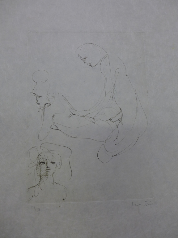 Leonor Fini - Lithografie - Léonor Fini (1907 – 1996), Trio kopen? Bied vanaf 25!