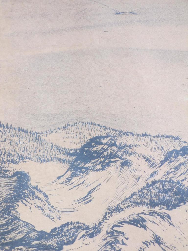 Chris Lebeau, Duinlandschap, Litho kopen? Bied vanaf 75!