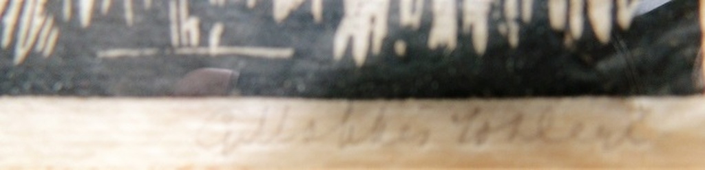 houtsnede dooe Gillakes van der kopen? Bied vanaf 21!