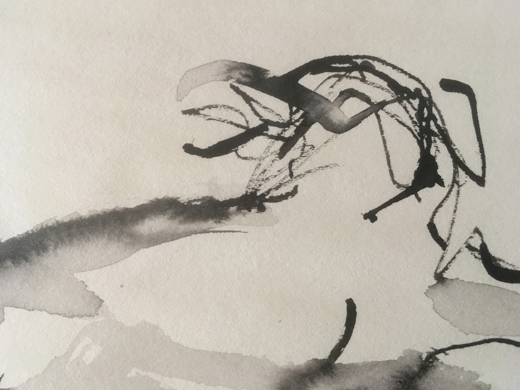 Onbekende Kunstenaar - Tekening Aquarel - 2 figuren. kopen? Bied vanaf 1!