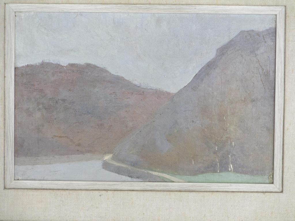 Frederika Broeksmit, Scandinavisch berglandschap, Marouflé kopen? Bied vanaf 50!