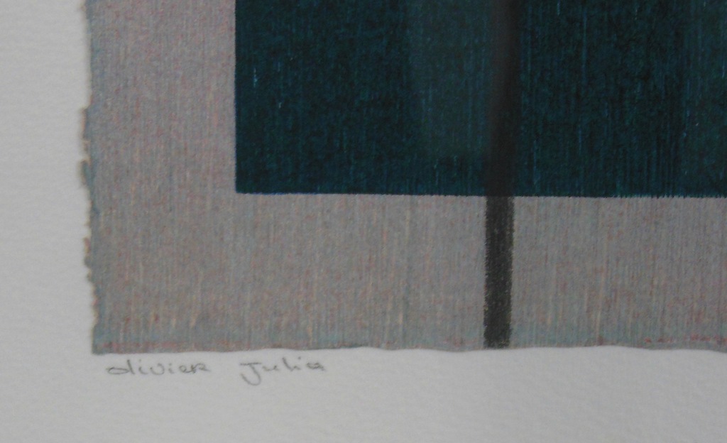 Olivier Julia: Houtsnede, Lumiere du matin I - Ingelijst kopen? Bied vanaf 70!