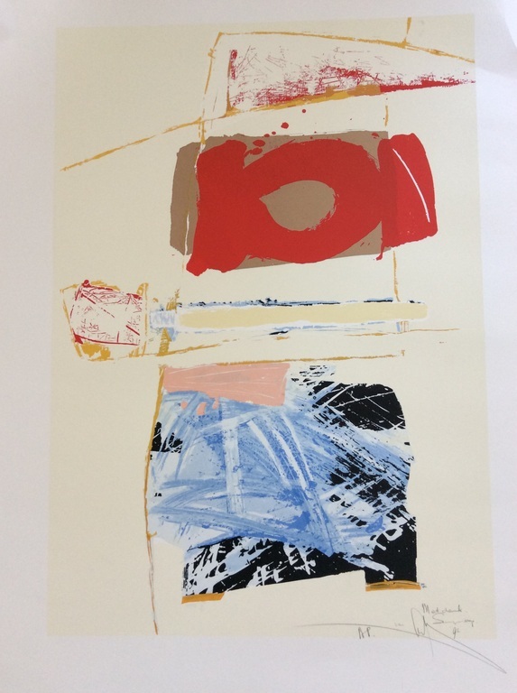 Arty Grimm  -  Grote abstracte zeefdruk (1992)   kopen? Bied vanaf 45!