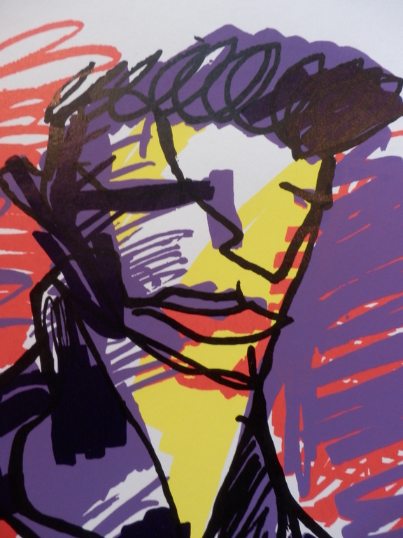 HERMAN BROOD, Gelimiteerde en HANDGESIGNEERDE Zeefdruk  ELVIS kopen? Bied vanaf 140!