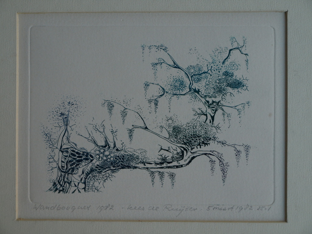 Kees de Ruijter : Ets , Wandbouquet – gesigneerd - 1982 kopen? Bied vanaf 10!