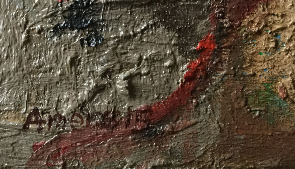 Amer Bader: Oorlogskind, Olieverf op canvas kopen? Bied vanaf 115!