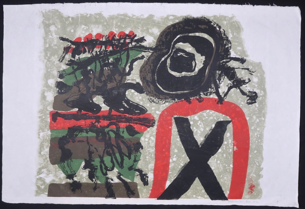 Jef Diederen: Litho op Rijstpapier, Z.T. kopen? Bied vanaf 35!