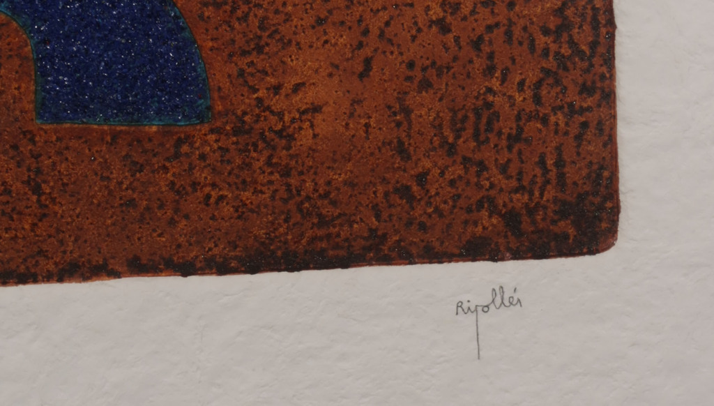 Juan Garcia Ripolles: Carborundum en steentjes, Brujo cristal - Ingelijst kopen? Bied vanaf 250!