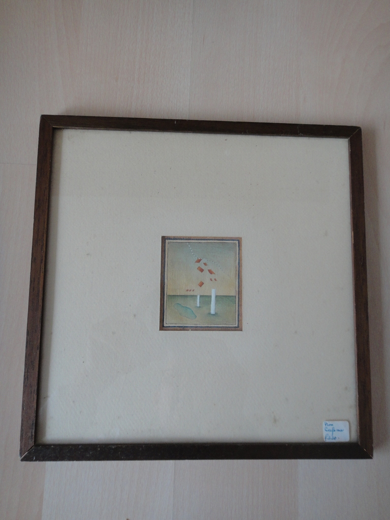 Pim Leefsma, aquarel, "landschap met vliegers" kopen? Bied vanaf 35!