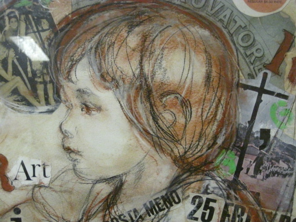 Sheldon Schoneberg 1926-2012 gemengde techn. collage "25 friends" handgesigneerd kopen? Bied vanaf 1!