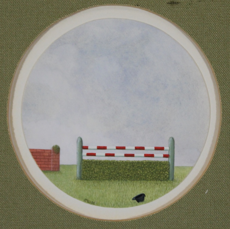 Ron Watts, meester op de vierkante millimeter, gouache op papier, 1980 Utrecht verkocht voor € 35!