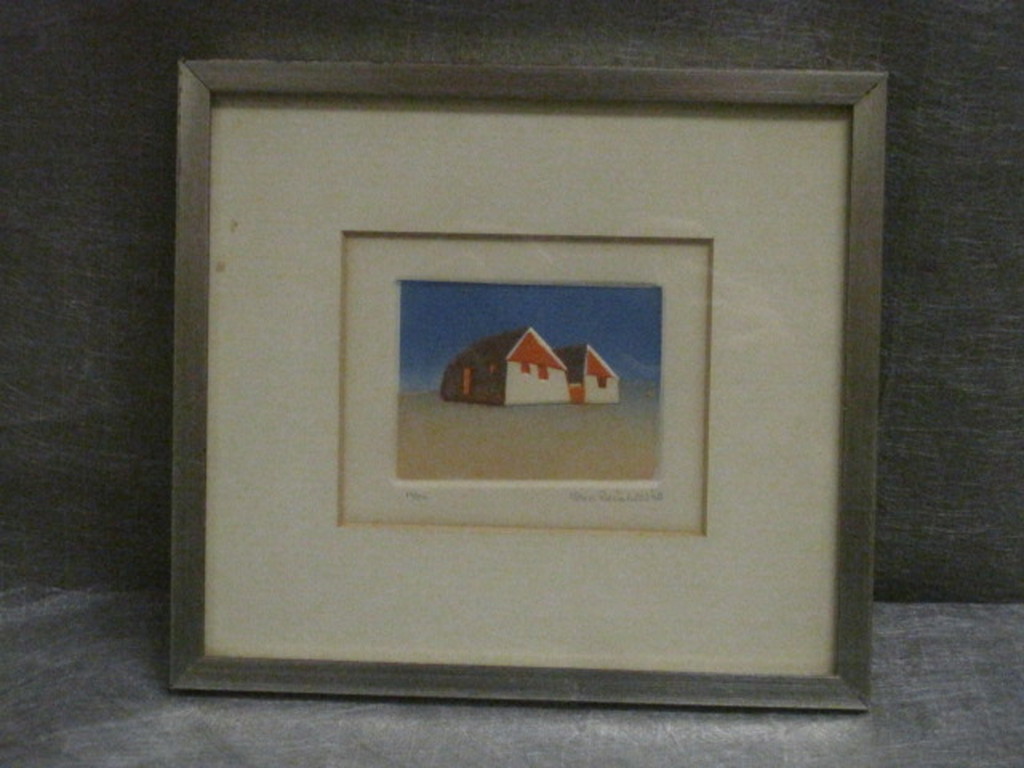 Nono Reinhold (1929-) zeldzaam relief ets "zomerhuizen" gesigneerd 1968 kopen? Bied vanaf 1!