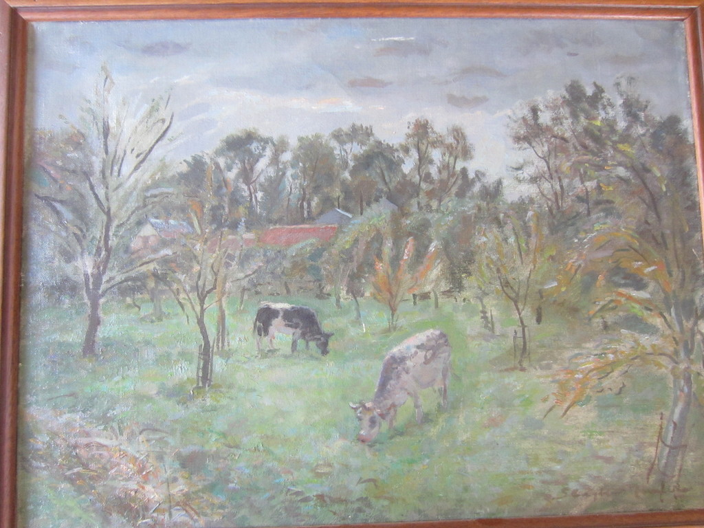 JAN SLUYTERS Jr OLIE OP DOEK verkocht voor € 95!