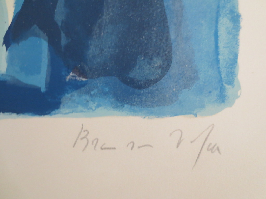 VELDE BRAM van -  hand gesigneerde  kleuren lithografie - z.t.- kopen? Bied vanaf 190!