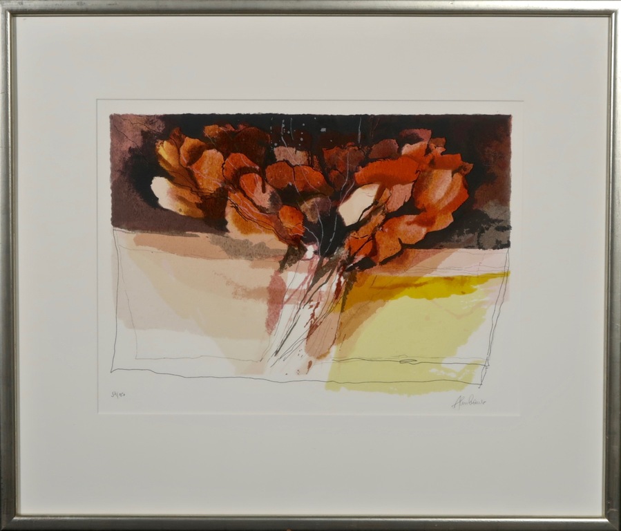 Gerhard Almbauer: Zeefdruk, Florales - Ingelijst kopen? Bied vanaf 20!