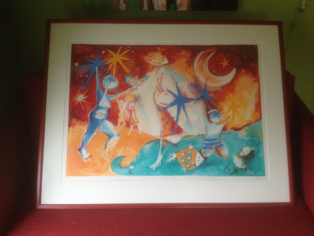 Angeles Nieto: zeefdruk, la danza de la luz (de dans van het licht) kopen? Bied vanaf 460!