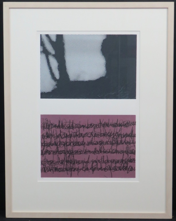 Bert Loerakker: Zeefdruk, Zonder titel -Ingelijst kopen? Bied vanaf 40!