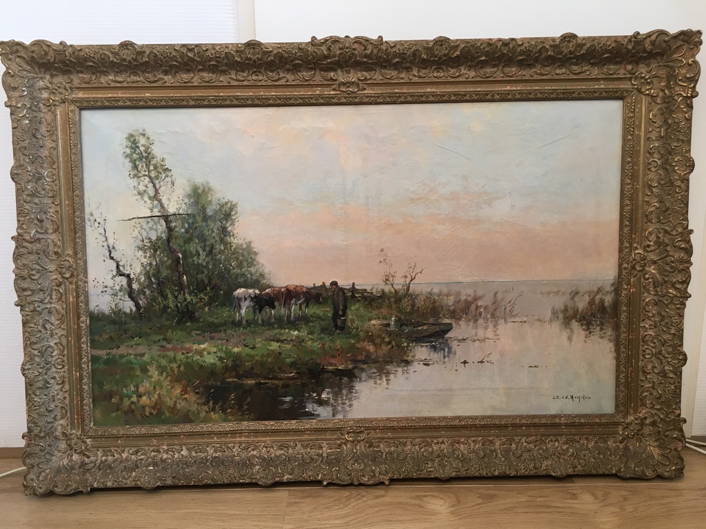 Johannes Cornelis van der Heijden (19111992) schilderij in olieverf op