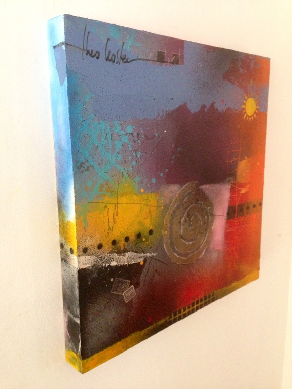 Theo koster , gemengde techniek, turning kopen? Bied vanaf 1!