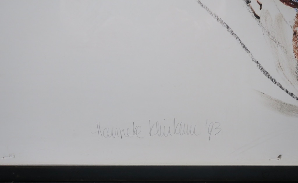 Hanneke Klinkum: Gemengde techniek op papier, Haas - Ingelijst (Groot) kopen? Bied vanaf 100!