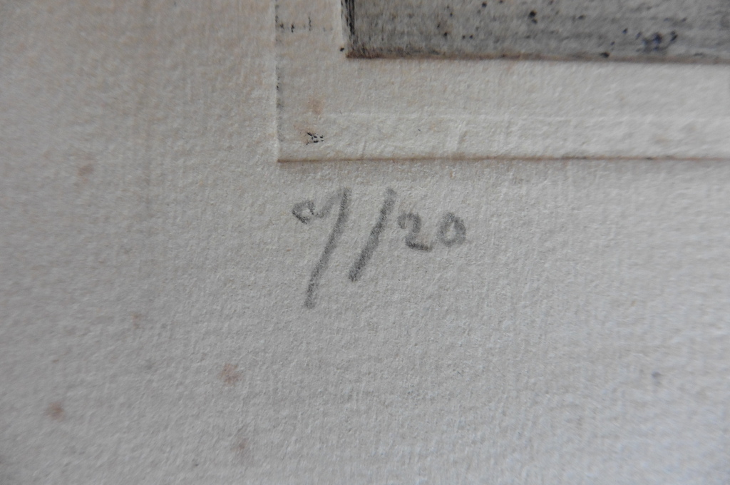 Wout van Heusden, Gestalte, ets, 1952 kopen? Bied vanaf 10!