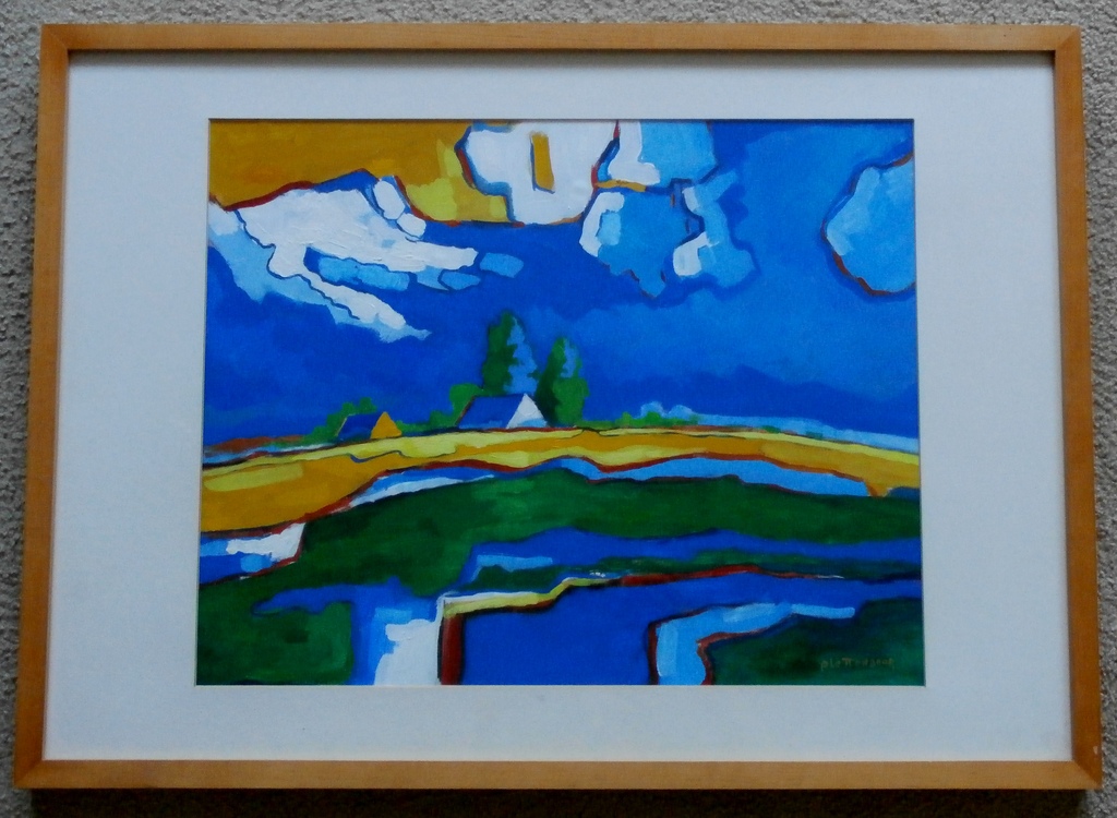 Ton Plettenberg - aquarel - landschap - handgesigneerd kopen? Bied vanaf 80!