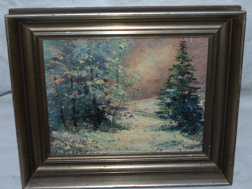 Olieverf - Bos – Gesigneerd - Ingelijst - 46 x 39 cm kopen? Bied vanaf 40!