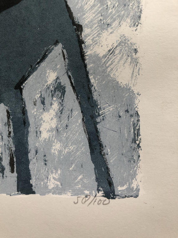 Peter Bastiaanssen - Lot van 2 zeefdrukken black dog kopen? Bied vanaf 79!