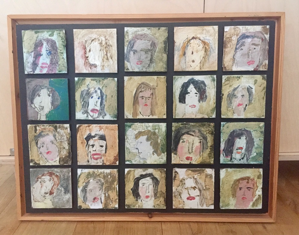 Leo de Jong, 20 portretten op tegeltjes, gesigneerd kopen? Bied vanaf 100!