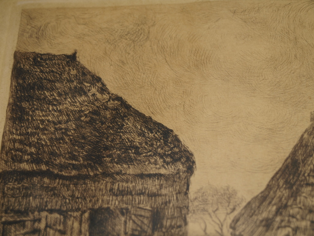 Jacoba de Graaff (1857-1940) : Ets – Boerenerf – Gesigneerd & ingelijst  kopen? Bied vanaf 1!