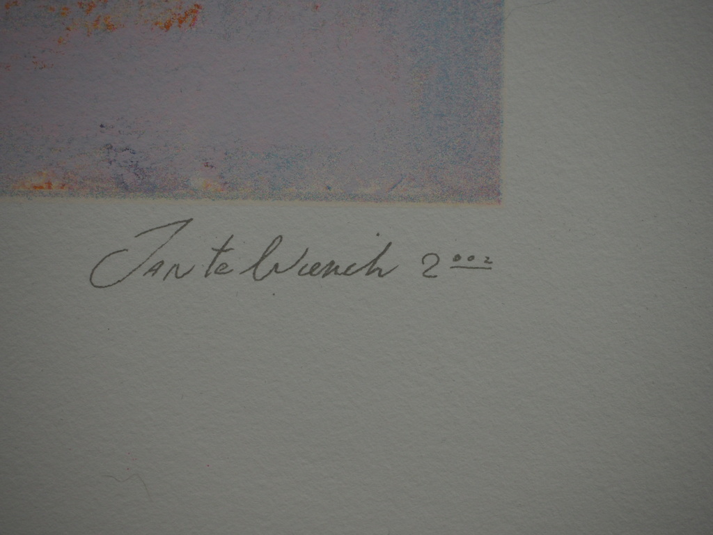 Jan te Wierik: Zeefdruk, zonder titel kopen? Bied vanaf 125!