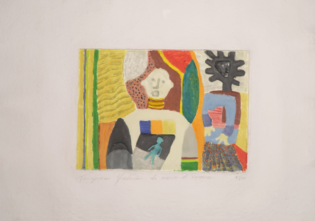 Yveline Tropea: Handbeschilderde Aquagravure, La maison de vacances kopen? Bied vanaf 1!