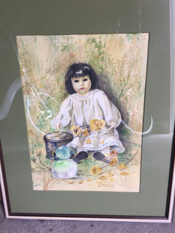 Pop.     Aquarel. Ca 1970 kopen? Bied vanaf 250!