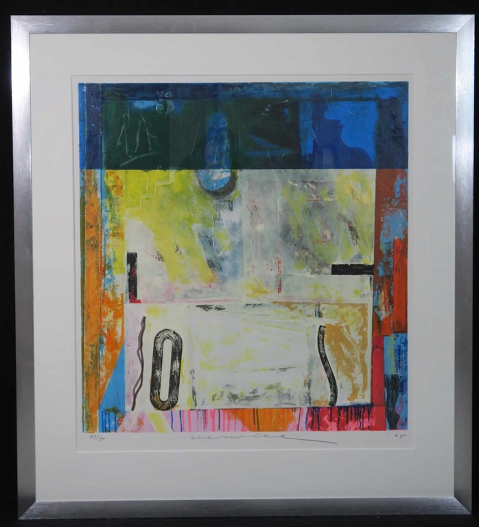 Jos Verwiel: Zeefdruk, Vitrina - Luxe Ingelijst (groot) verkocht voor € 130!