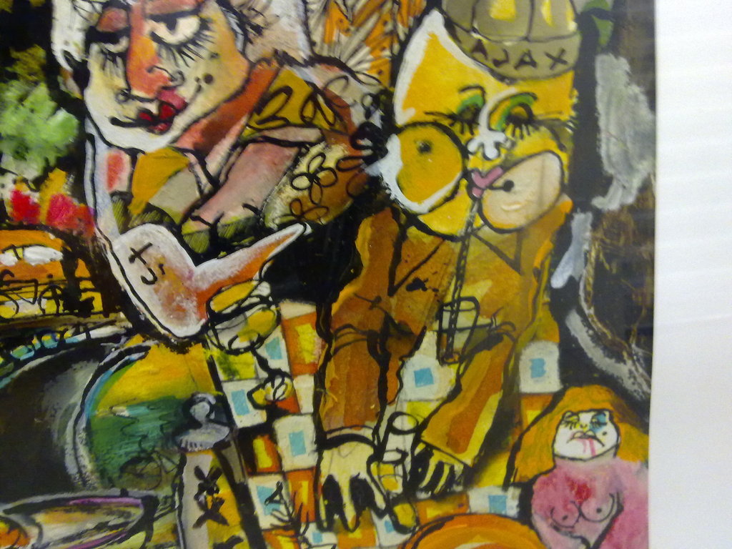 Guy Olivier "Queensday Amsterdam 1997" Gesign. Gemengde Technieken-Unica........ kopen? Bied vanaf 790!