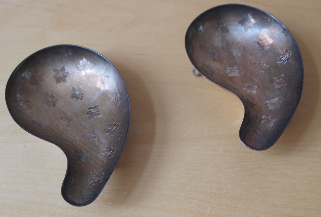 Spritzer & Fuhrmann Denmark - twee verzilverde hors d'oeuvres schaaltjes op voet kopen? Bied vanaf 1!