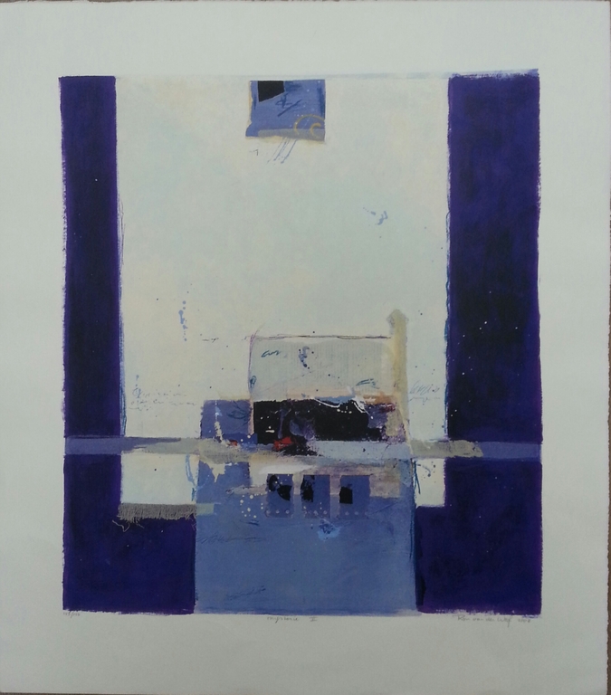 Ron van der werf, zeefdruk met zwelinkt, Mysterie II verkocht voor € 50!