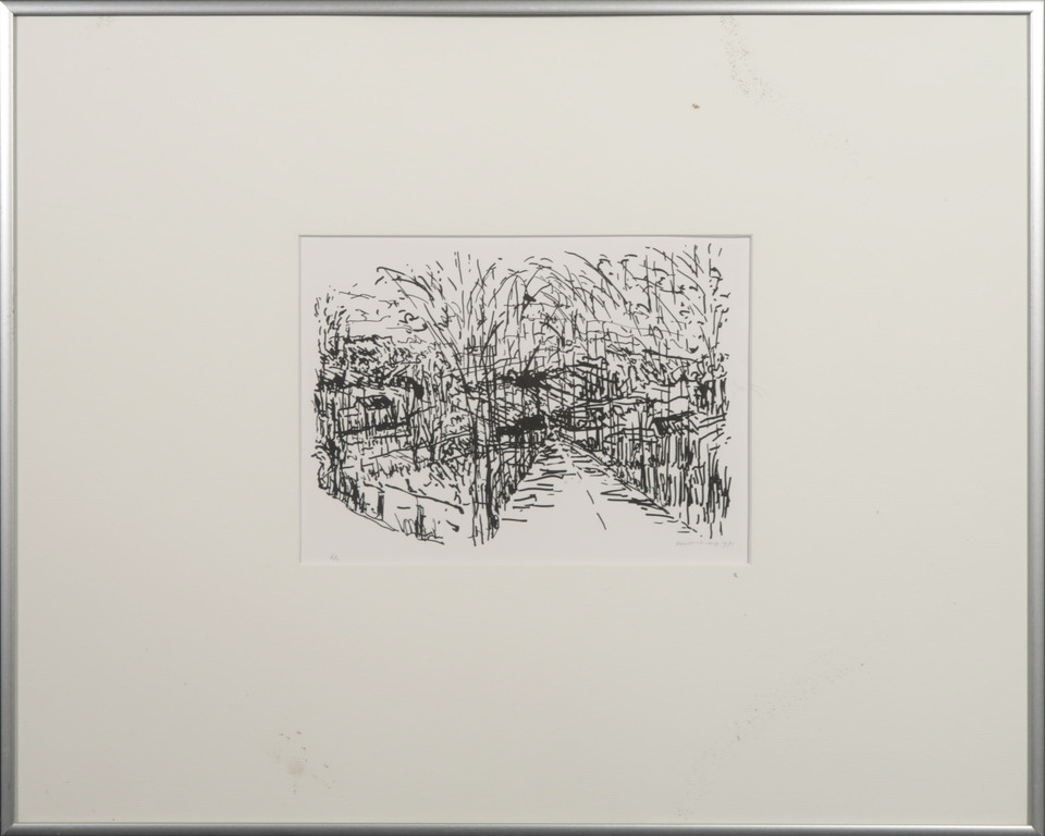 Lot met 5 Zeefdrukken van Annette Ong: Wandeltochten I - Ingelijst kopen? Bied vanaf 20!