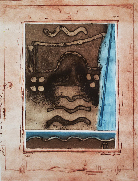 Jan Montyn - Source bleu du Mekong, aquatint ets kopen? Bied vanaf 150!