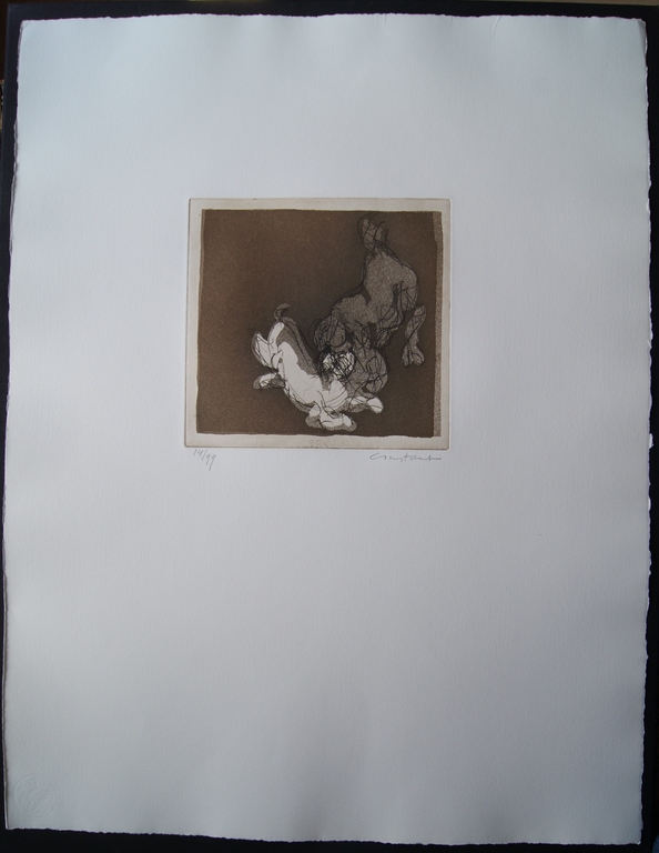 Constant Nieuwenhuijs ets ‘Spelende honden ’ – 1991 kopen? Bied vanaf 275!