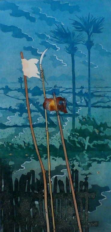 Sjoerd Bakker - ets - 1987 verkocht voor € 50!